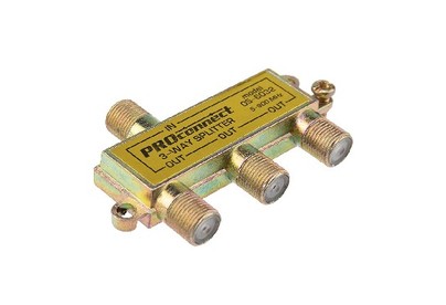 PROCONNECT (056032) ДЕЛИТЕЛЬ ТВ Х 3 ПОД F РАЗЪЁМ 5900 МГЦ