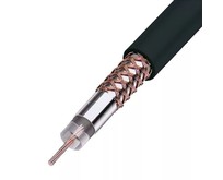 REXANT (012003) Кабель коаксиальный RG58 A/U, 50 ОМ, CU/AL/CU, 64%, БУХ 100 М, черный
