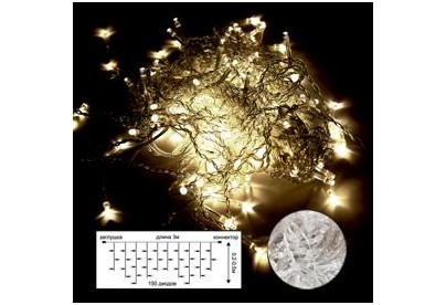 ECOLA N6RV03ELC LED гирлянда 220V IP44 Бахрома наращиваемая (доп секция) 3x(0.20.5)м 150Led 4000K, прозр.провод с коннекторами нейтральный белый