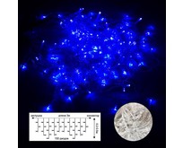 ECOLA N6YB03ELC LED гирлянда 220V IP44 Бахрома наращиваемая (доп секция) 3x(0.20.5)м 150Led Синий Blue, прозр.провод с коннекторами синий