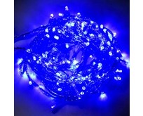 ECOLA N6YB10ELC LED гирлянда 220V IP44 Нить наращиваемая (доп секция) 10м 160Led Синий Blue, прозр.провод с коннекторами синий
