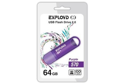 EXPLOYD 64GB 570 пурпурный [EX64GB570Purple]