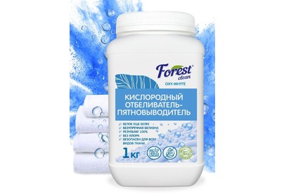 FOREST CLEAN Кислородный отбеливательпятновыводитель 1 кг FOREST CLEAN Кислородный отбеливательпятновыводитель 1 кг