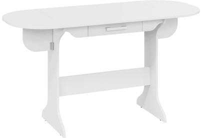 BONMEBEL Стол обеденный Лион белый поры дерева