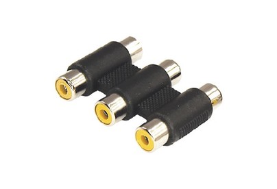 REXANT (140434) Переходник 3 гнезда RCA  3 гнезда RCA 