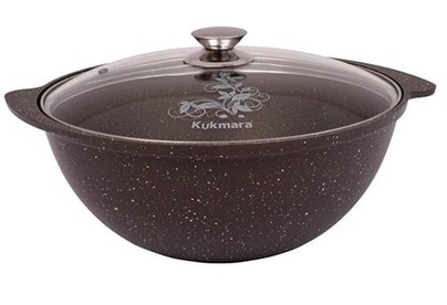 KUKMARA кмк37а а/пр литой 3,5л д/плова стекл/кр Кофейный мрамор
