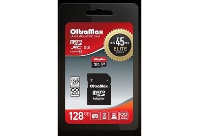 OLTRAMAX MicroSDXC 128GB Class 10 UHS1 Elite [OM128GCSDXC10UHS1ElU1]