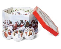 WINTER GLADE Набор ёлочных шаров папьемаше, 14 шт. 7514G020 WINTER GLADE Набор ёлочных шаров папьемаше, 14 шт. 7514G020