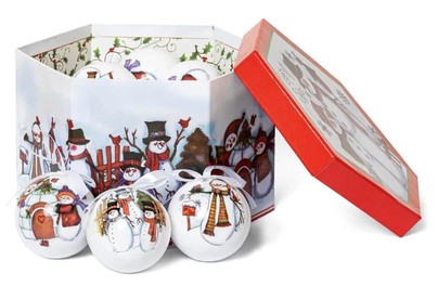 WINTER GLADE Набор ёлочных шаров папьемаше, 14 шт. 7514G020