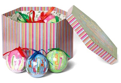 WINTER GLADE Набор ёлочных шаров папьемаше, 14 шт. 7514G063