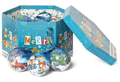 WINTER GLADE Набор ёлочных шаров папьемаше, 14 шт. 7514G077