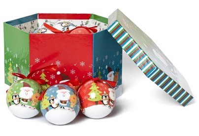 WINTER GLADE Набор ёлочных шаров папьемаше, 14 шт. 7514G247