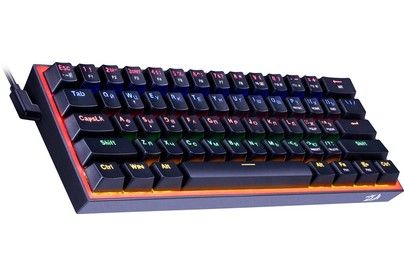 REDRAGON (72594) Механическая клавиатура Fizz RU,Rainbow,красные свитчи
