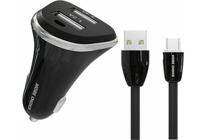 MORE CHOICE (4627151191379) AC22m 2USB 2.4A для micro USB Black