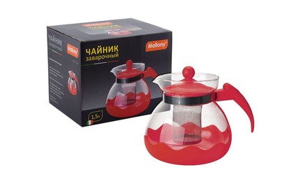 MALLONY DECOTTO1500, объем: 1,5 л, с пластик ручкой, фильтр из нерж стали (910107)