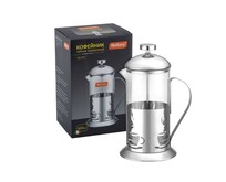 MALLONY Чайник/кофейник (кофепресс) NERO 600 мл из боросиликатного стекла, цвет ? черный (950066)