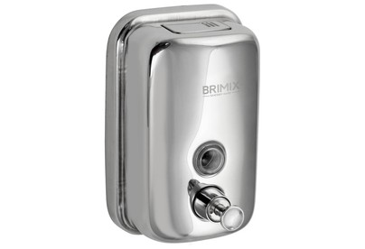 BRIMIX 618 Дозатор жидкого мыла настенный металический с глазком (2) BRIMIX 618 Дозатор жидкого мыла настенный металический с глазком (2)