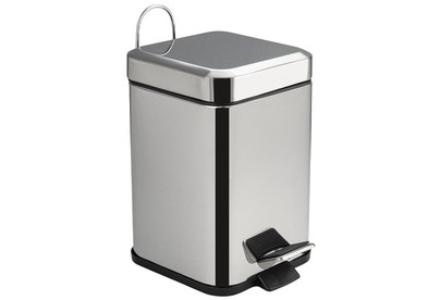 САНАКС 10803 Ведро из нержавеющей стали с педалью квадратное3 л