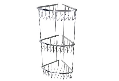 САНАКС 75056 Полочка угловая овальная тройная хром САНАКС 75056 Полочка угловая овальная тройная хром