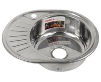 FABIA 62330R Мойка врезная 57х45 правая 1 мм + большой сифон с переливом FABIA 62330R Мойка врезная 57х45 правая 1 мм + большой сифон с переливом