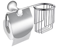 MAGNUS 85244 Держатель освежителя воздуха и туалетной бумаги с крышкой