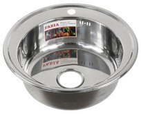 FABIA 510 Мойка врезная круглая ЭКОНОМ 51 см FABIA 510 Мойка врезная круглая ЭКОНОМ 51 см