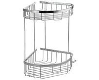 TITAN 77251 Полочка угловая овальная двойная 22 см TITAN 77251 Полочка угловая овальная двойная 22 см