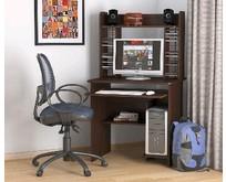 МЕБЕЛЬКОМПЛЕКС Стол компьютерный СК01Н Венге Цаво (1 пак)