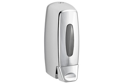 BRIMIX 619 Дозатор жидкого мыла настенный пластиковый, хромированный, 400 мл