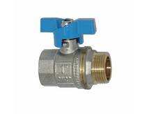 TITAN 245 Кран шаровой 1 г/ш бабочкасиняя/латунный