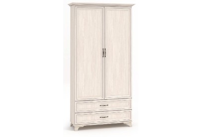 МЕБЕЛЬКОМПЛЕКС Мирелла Шкаф для гостиной двухстворчатый Бодега Светлая/Патина