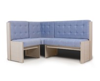 БИТЕЛ КВАДРО скамья угловая однотон (БОДЕГО, ВЕЛЮР голубой) БИТЕЛ КВАДРО скамья угловая однотон (БОДЕГО, ВЕЛЮР голубой)