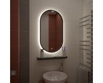 САНАКС 45230 Зеркало 450х800 мм, сенсорное, с внутренней ореольной LED подсветкой САНАКС 45230 Зеркало 450х800 мм, сенсорное, с внутренней ореольной LED подсветкой