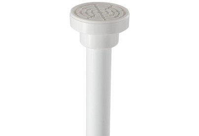 САНАКС 10012 Карниз белый ПРЕМИУМ, в ванную комнату 130х240см без колец, алюминиевый с усиленным креплением