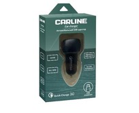 CARLINE CH2QC 2хUSB Quick Charge 3.0 в прикуриватель 12В черный в коробке
