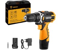 DEKO DKCD12V в кейсе, 12В, 2х1.5Ач 0831006