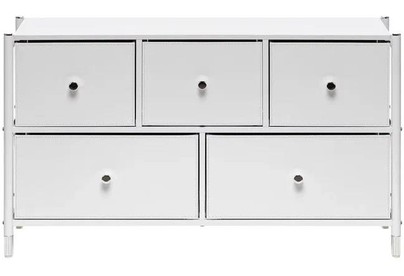 LESET Хайди Комод широкий 5 ящиков, Белый