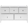 LESET Хайди Комод широкий 5 ящиков, Белый