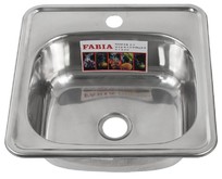 FABIA 62182 Мойка врезная 38х38 0,8 мм
