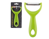 MALLONY Овощечистка SEMPLICE, рр 13,5*6,6 см, с пластиковой ручкой, с горизонтальным лезвием (008573)