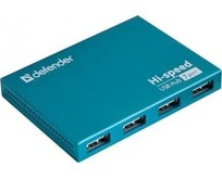 DEFENDER (83505) Septima Slim USB2.0, 7портов,блок питания2A