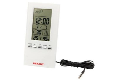 REXANT (700513) S3331SC МЕТЕОСТАНЦИЯ КОМНАТНОУЛИЧНАЯ С ПРОВОДНЫМ ДАТЧИКОМ