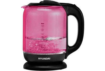 HYUNDAI HYKG4808 1.8л. 2200Вт малиновый/черный (стекло)