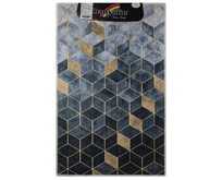 САНАКС 00841 Коврик дизайнерский, серые КУБЫ одинарный 550 х 900 мм