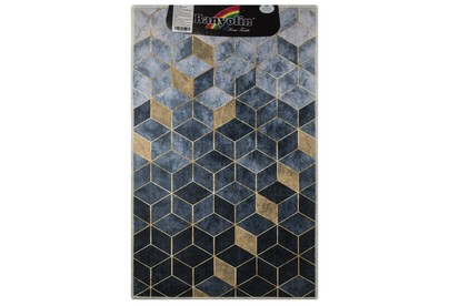 САНАКС 00841 Коврик дизайнерский, серые КУБЫ одинарный 550 х 900 мм