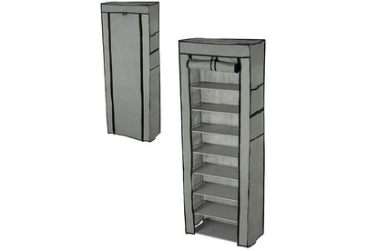 РЫЖИЙ КОТ Полка для обуви с чехлом, 9 ярусов (106896)