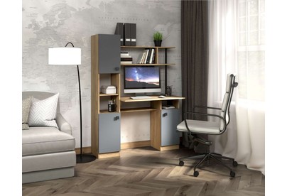 БИТЕЛ СТОЛ СК 7 Дуб золотой Крафт/Серый Графит (2 пак.)