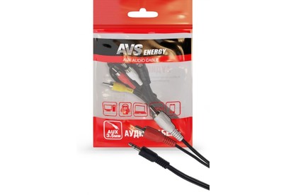 AVS RCA61 3,5 jack  2RCA (аудио) (1м)