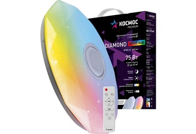 КОСМОС KSDiamRGBmus75W белый