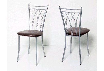 БИТЕЛ ПРЕМЬЕР Стул Серебро/Шоколад С221 (2 кор.)